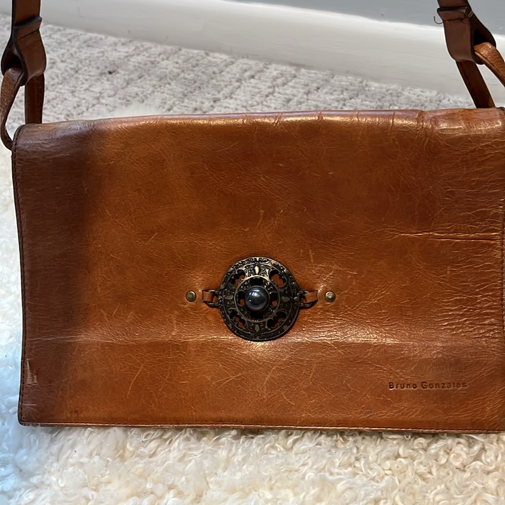 Bruno Gonzales small leather handbag - Picture 9 of 11